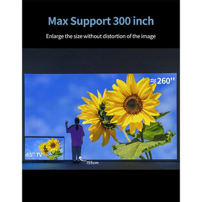 1080p Home Theater Projector with 4K Support, WiFi & Screen by HitMyNeed