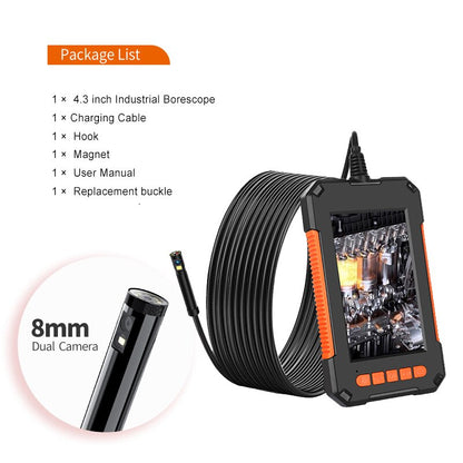 1080P Industrial Endoscope Borescope with 4.3" Screen by HitMyNeed