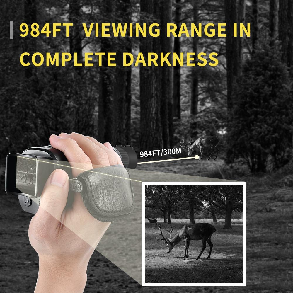 1080P Infrared Night Vision Monocular 300m Range by HitMyNeed