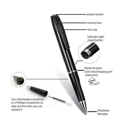 1080P Mini Camera Pen with Voice & Video Recorder by HitMyNeed