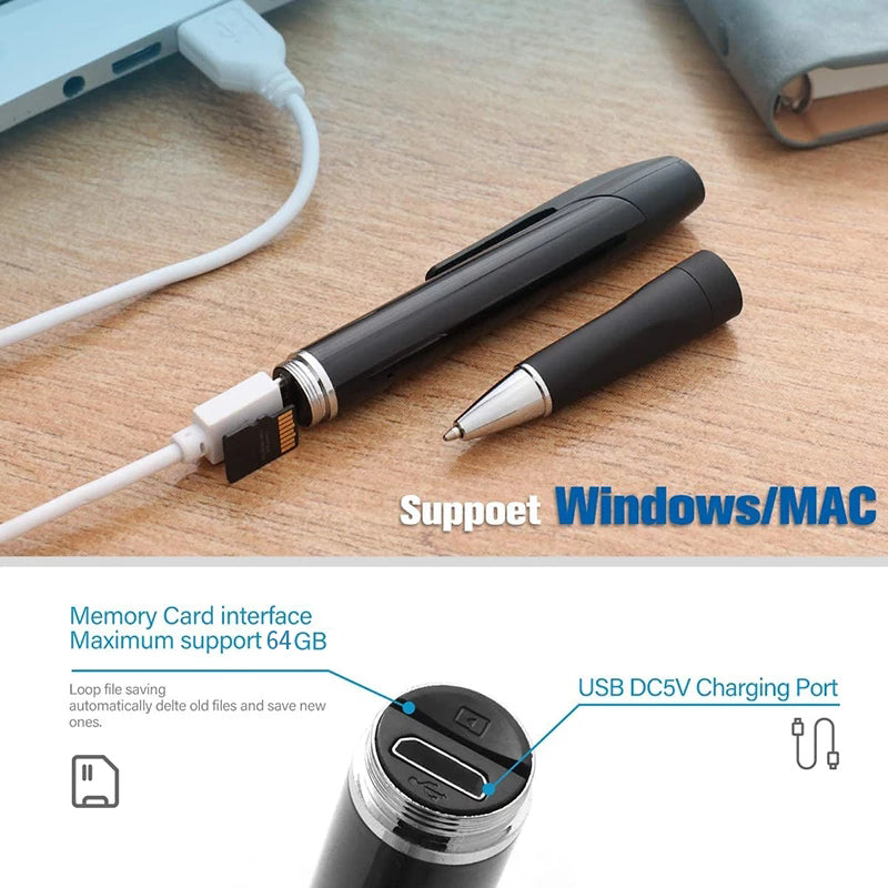 1080P Mini Camera Pen with Voice & Video Recorder by HitMyNeed
