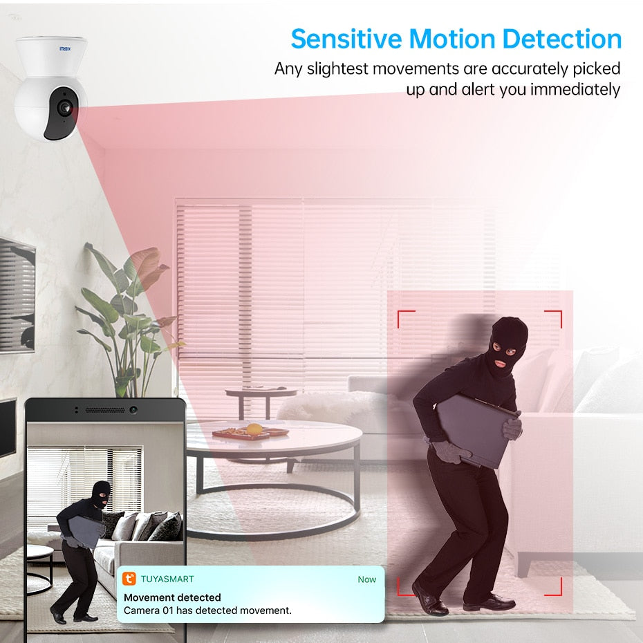 1080P Tuya Smart Mini WiFi Indoor IP Security Camera eu-plug by HitMyNeed