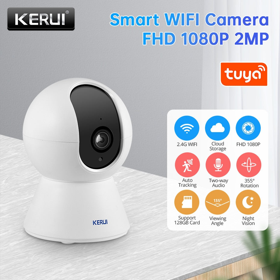 1080P Tuya Smart Mini WiFi Indoor IP Security Camera uk-plug by HitMyNeed
