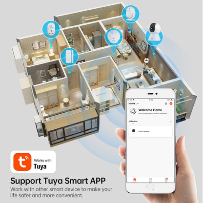 1080P Tuya Smart Mini WiFi Indoor IP Security Camera us-plug by HitMyNeed