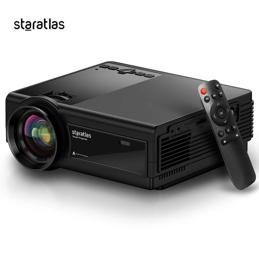 1080P WiFi & Bluetooth Home Theater Projector black eu-plug by HitMyNeed