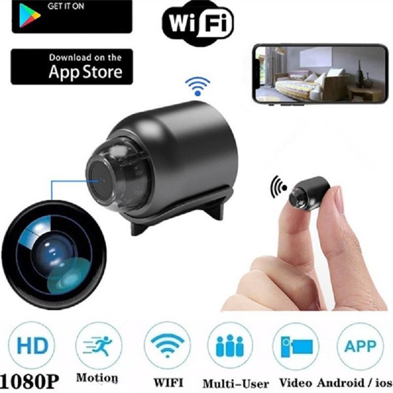 1080P WiFi Mini Baby Monitor with Night Vision with-128g-card by HitMyNeed