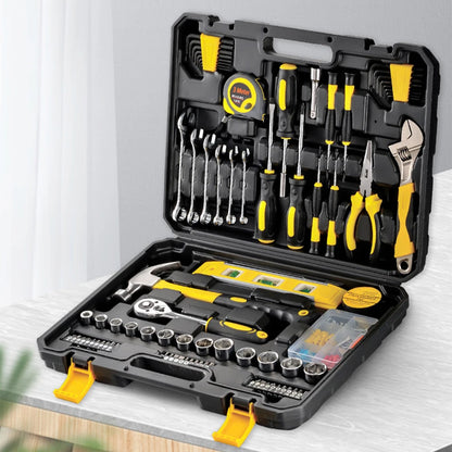 108pcs Household & Car Repair Hand Tool Kit with Case by HitMyNeed