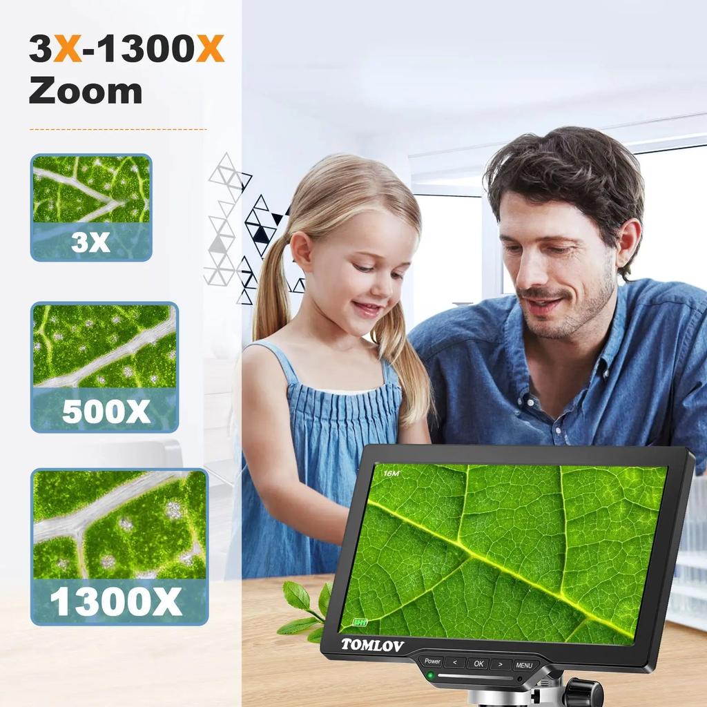 10.1" HDMI Digital Microscope 16MP with 32GB Card by HitMyNeed