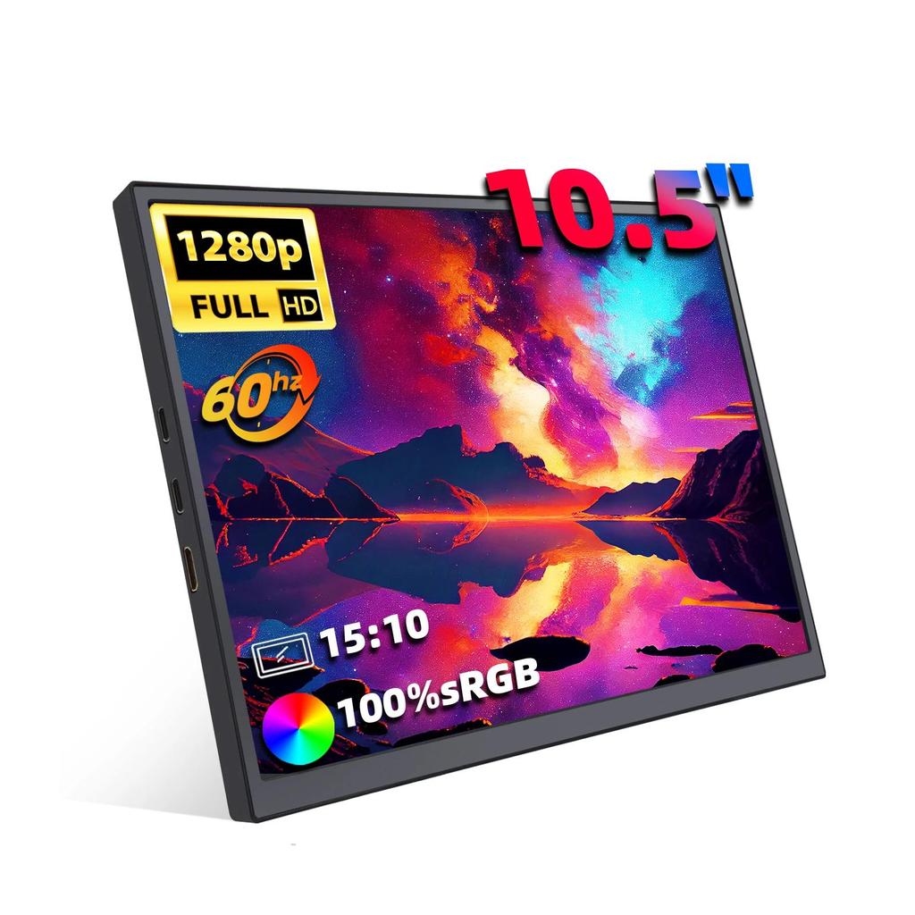 10.5" 1920x1280 Portable Monitor 100% sRGB IPS by HitMyNeed