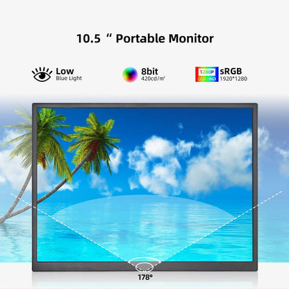 10.5" 1920x1280 Portable Monitor 100% sRGB IPS by HitMyNeed