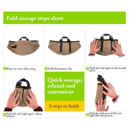 10L Collapsible Bucket Folding Water Bag by HitMyNeed