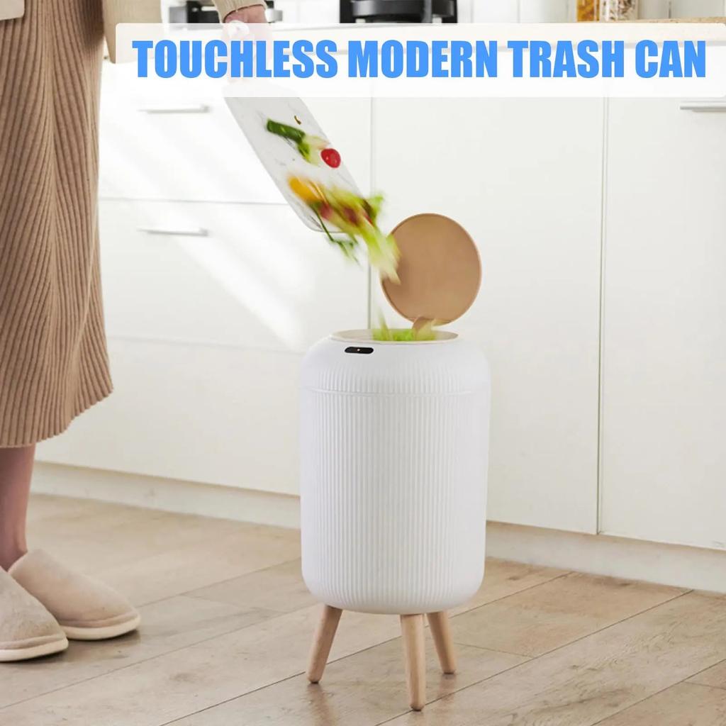 10L Motion Sensor Trash Can with Lid for Home & Office by HitMyNeed