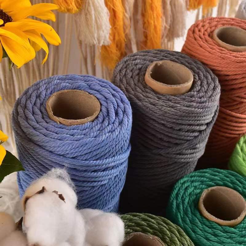 10m Braided Cotton Macrame Cord 4mm by HitMyNeed
