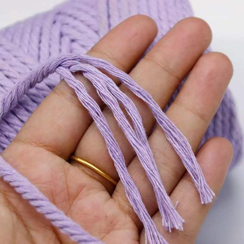 10m Braided Cotton Macrame Cord 4mm by HitMyNeed