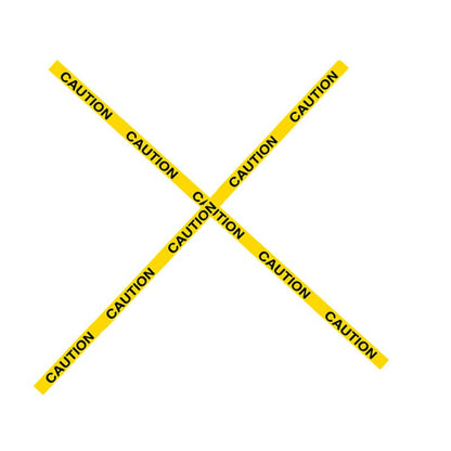 10m Yellow Caution Tape - Indoor & Outdoor Safety Marking by HitMyNeed