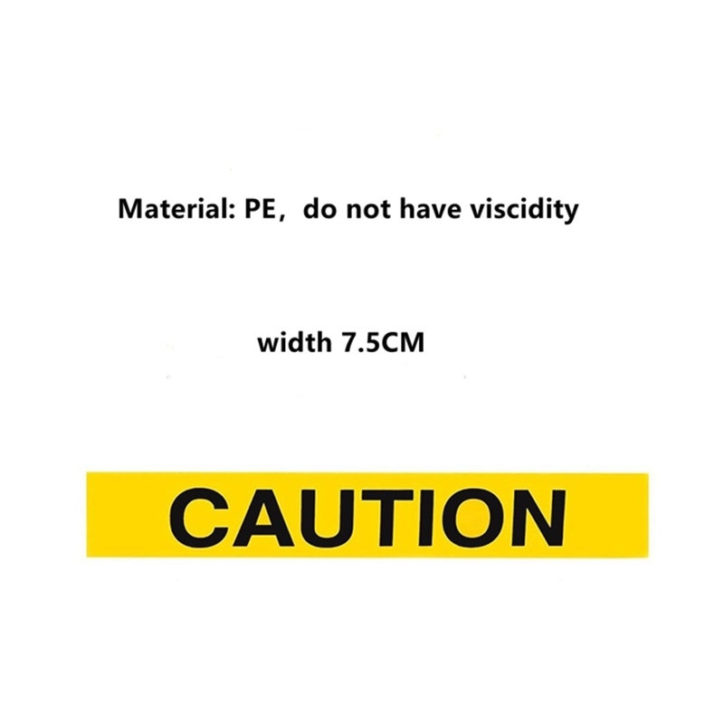 10m Yellow Caution Tape - Indoor & Outdoor Safety Marking by HitMyNeed