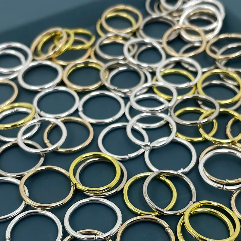 10mm Hair Braid Rings Set (50pcs) by HitMyNeed
