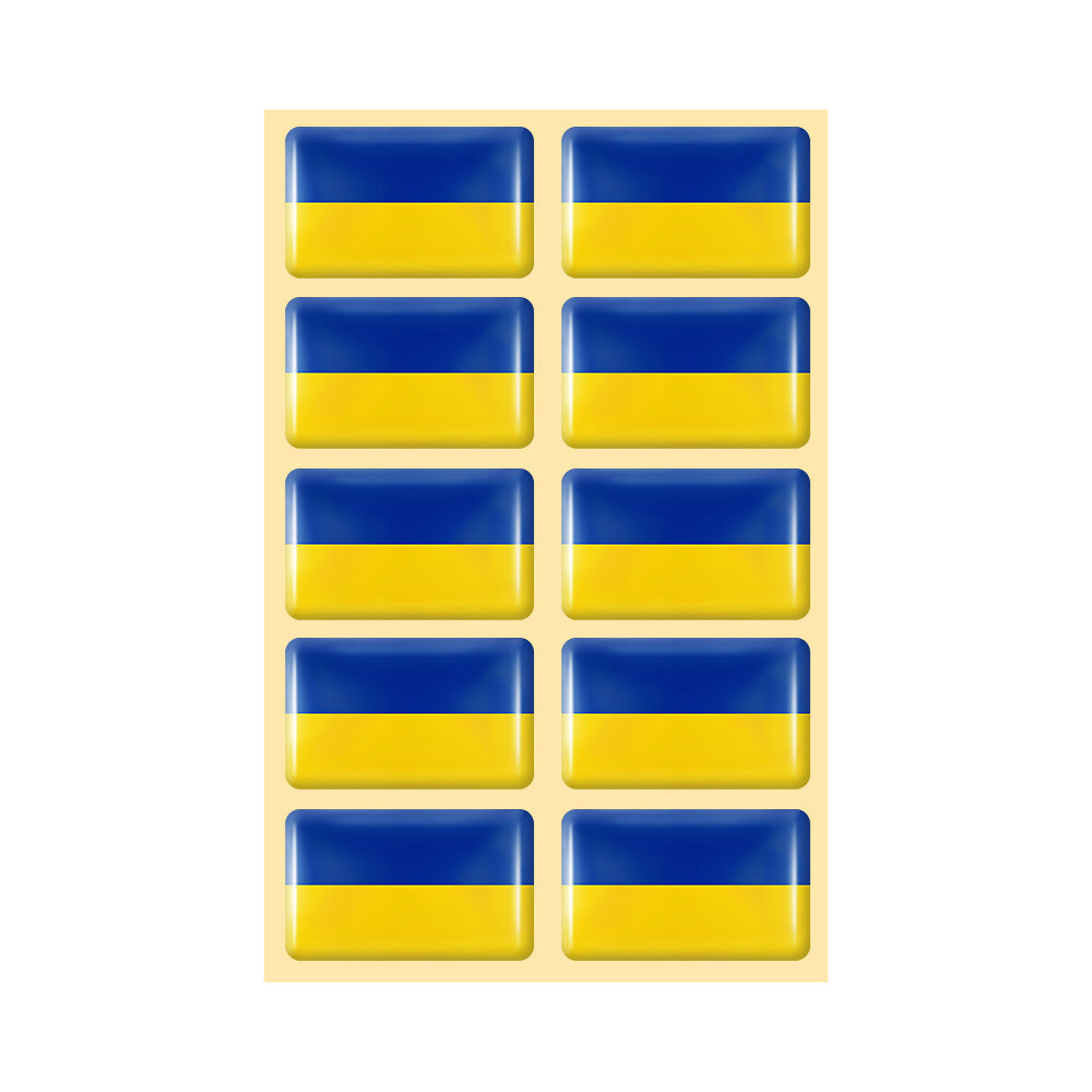 10pcs 3D Epoxy Car Interior Flag Stickers by HitMyNeed