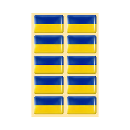 10pcs 3D Epoxy Car Interior Flag Stickers by HitMyNeed