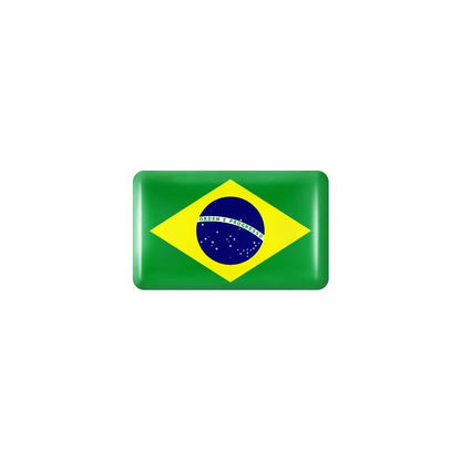 10pcs 3D Epoxy Car Interior Flag Stickers brazil by HitMyNeed