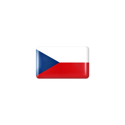 10pcs 3D Epoxy Car Interior Flag Stickers czech-republic by HitMyNeed