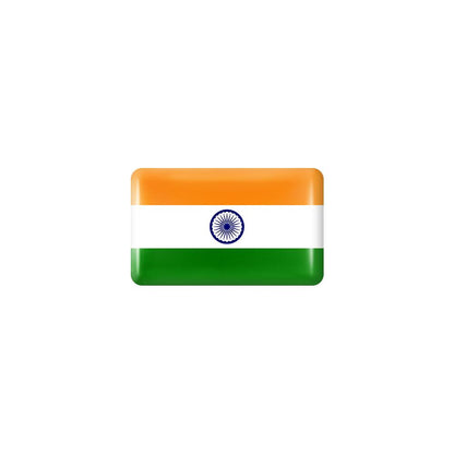 10pcs 3D Epoxy Car Interior Flag Stickers india by HitMyNeed