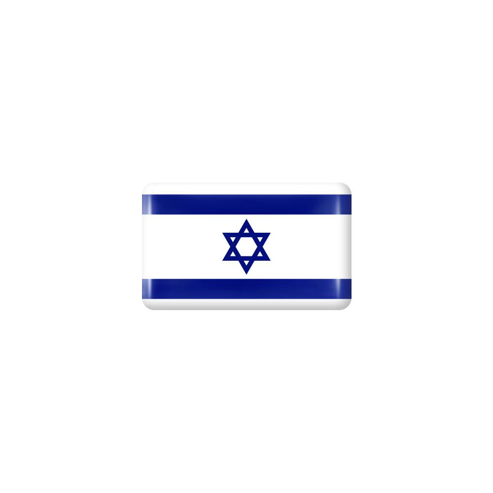 10pcs 3D Epoxy Car Interior Flag Stickers israel by HitMyNeed