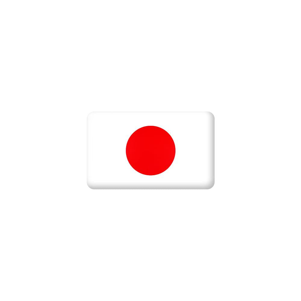 10pcs 3D Epoxy Car Interior Flag Stickers japan by HitMyNeed