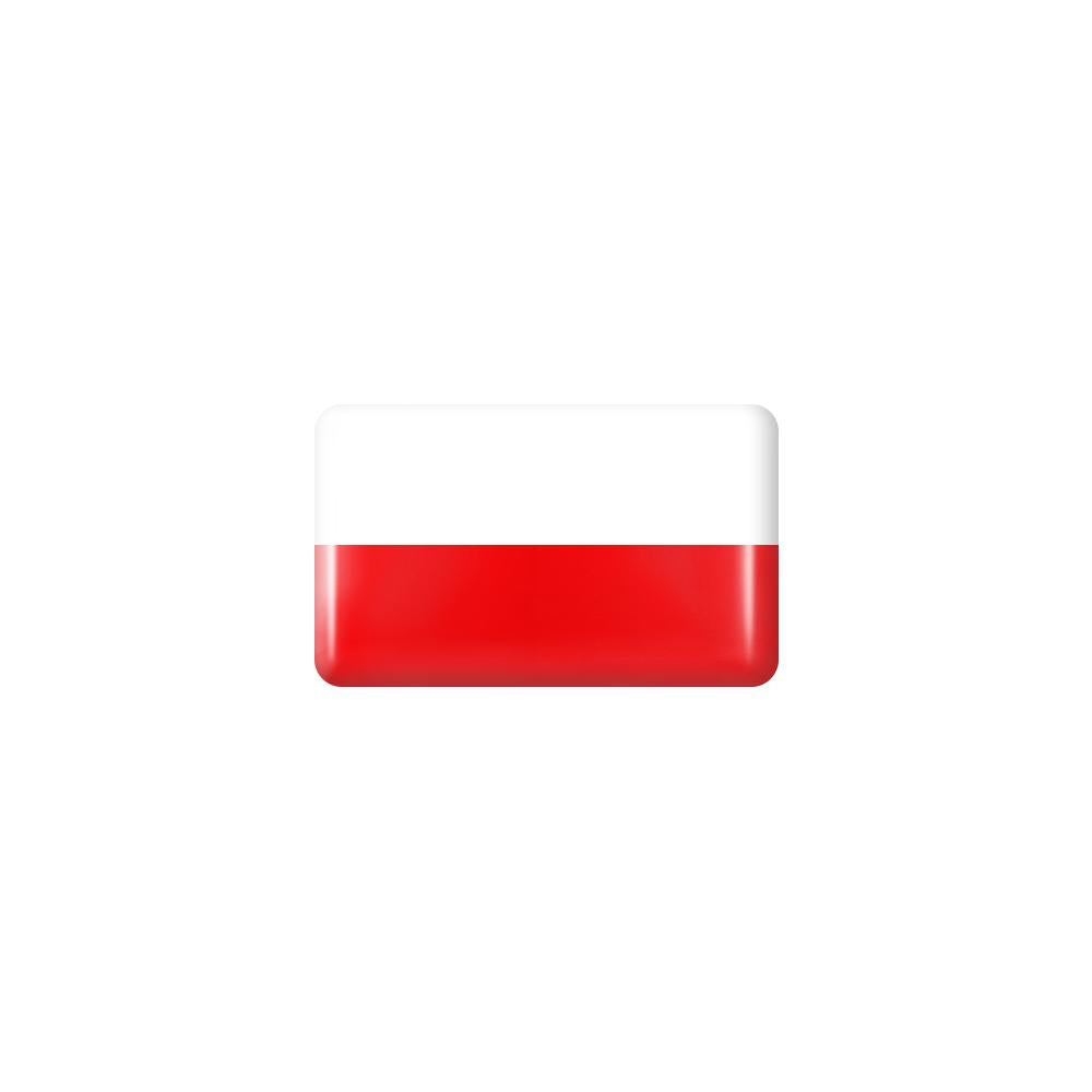 10pcs 3D Epoxy Car Interior Flag Stickers poland by HitMyNeed