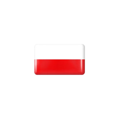 10pcs 3D Epoxy Car Interior Flag Stickers poland by HitMyNeed