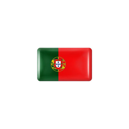 10pcs 3D Epoxy Car Interior Flag Stickers portugal by HitMyNeed
