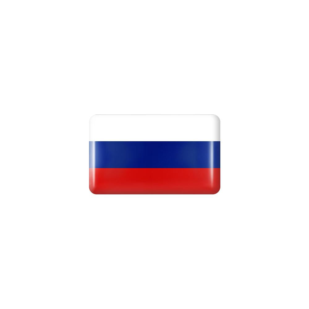 10pcs 3D Epoxy Car Interior Flag Stickers russia by HitMyNeed