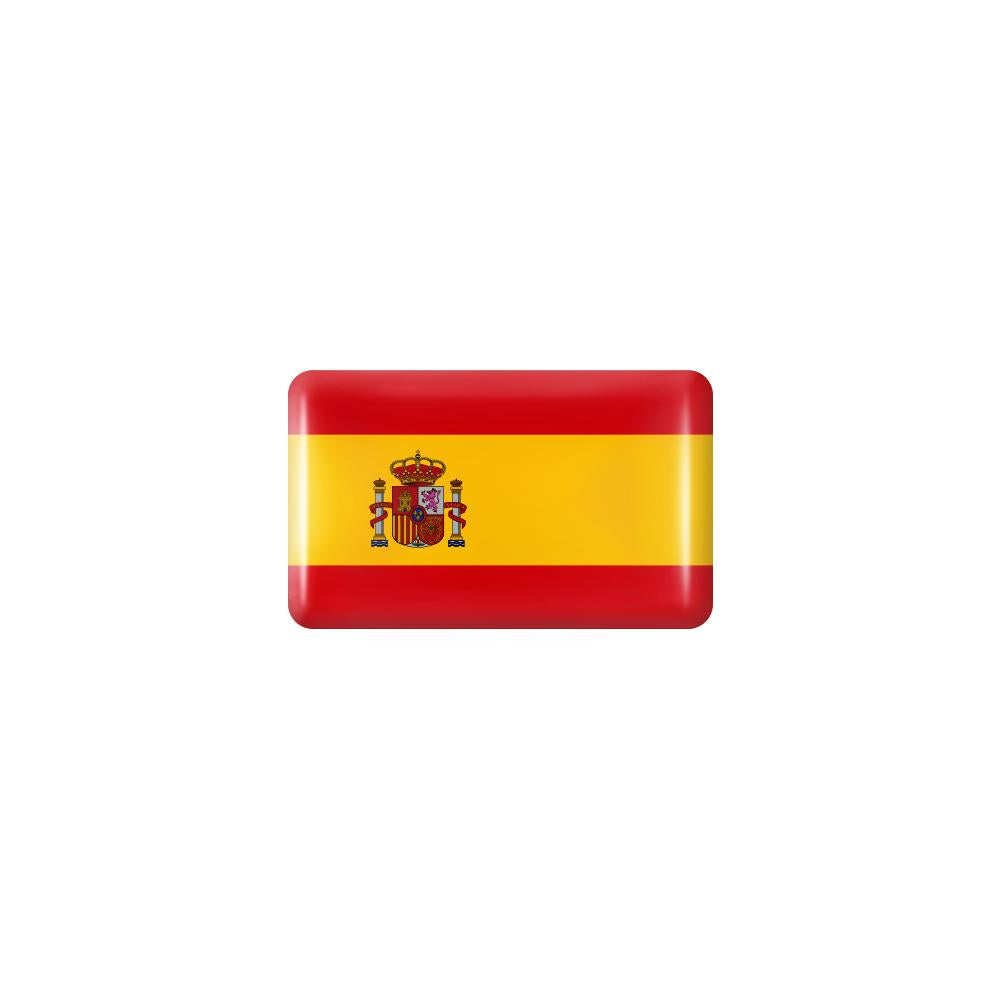10pcs 3D Epoxy Car Interior Flag Stickers spain by HitMyNeed