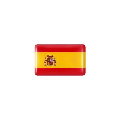 10pcs 3D Epoxy Car Interior Flag Stickers spain by HitMyNeed