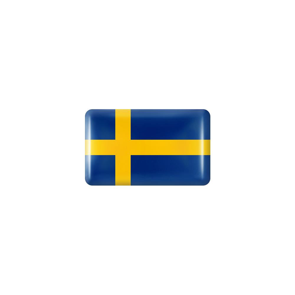 10pcs 3D Epoxy Car Interior Flag Stickers sweden by HitMyNeed