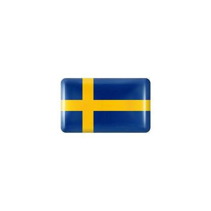10pcs 3D Epoxy Car Interior Flag Stickers sweden by HitMyNeed