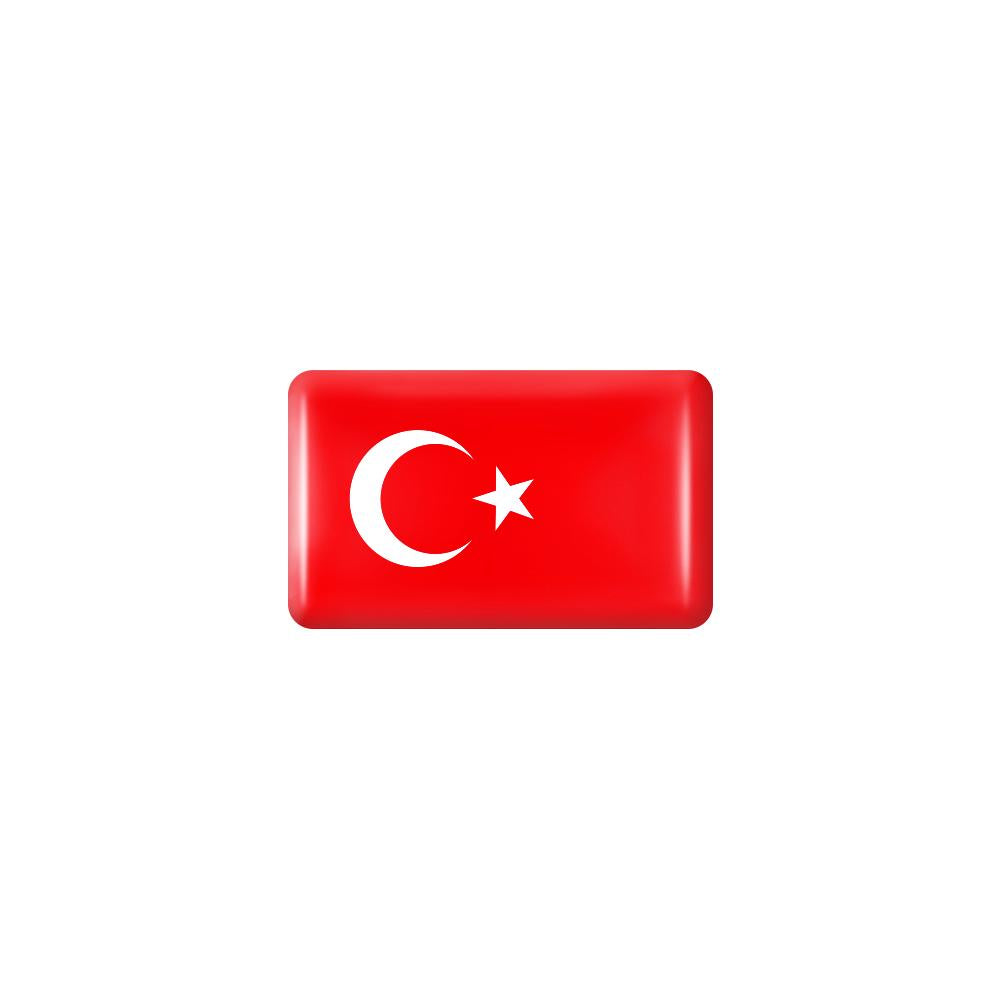 10pcs 3D Epoxy Car Interior Flag Stickers turkey by HitMyNeed
