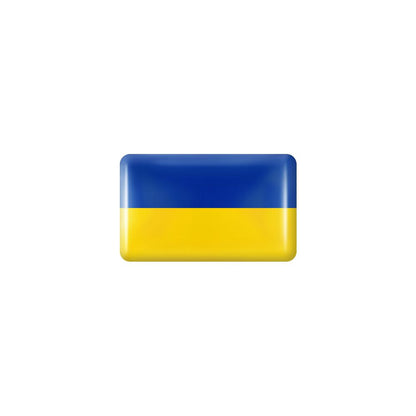 10pcs 3D Epoxy Car Interior Flag Stickers ukraine by HitMyNeed