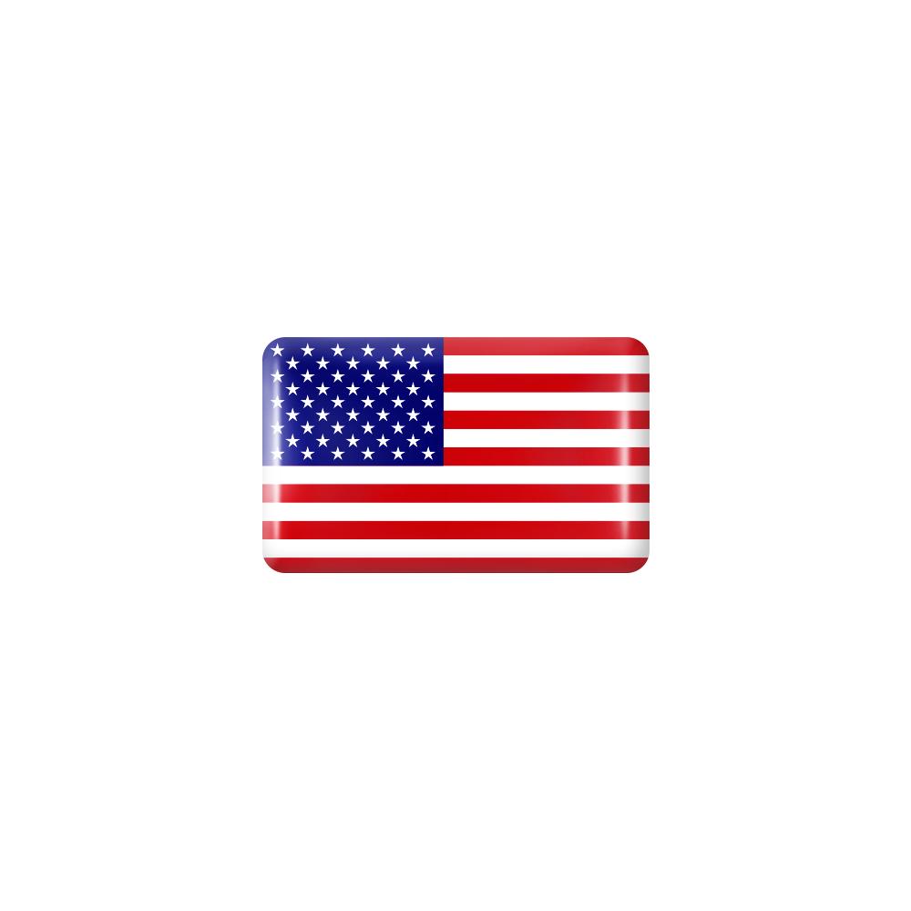 10pcs 3D Epoxy Car Interior Flag Stickers united-states by HitMyNeed