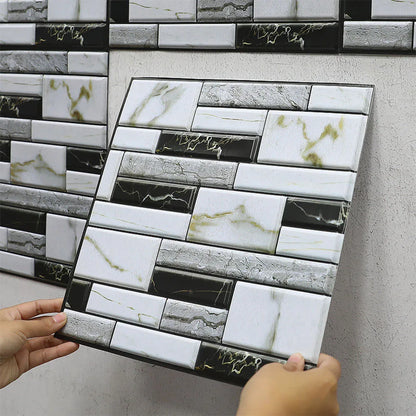 10pcs 3D PVC Self Adhesive Tile Wall Stickers 30x30cm by HitMyNeed