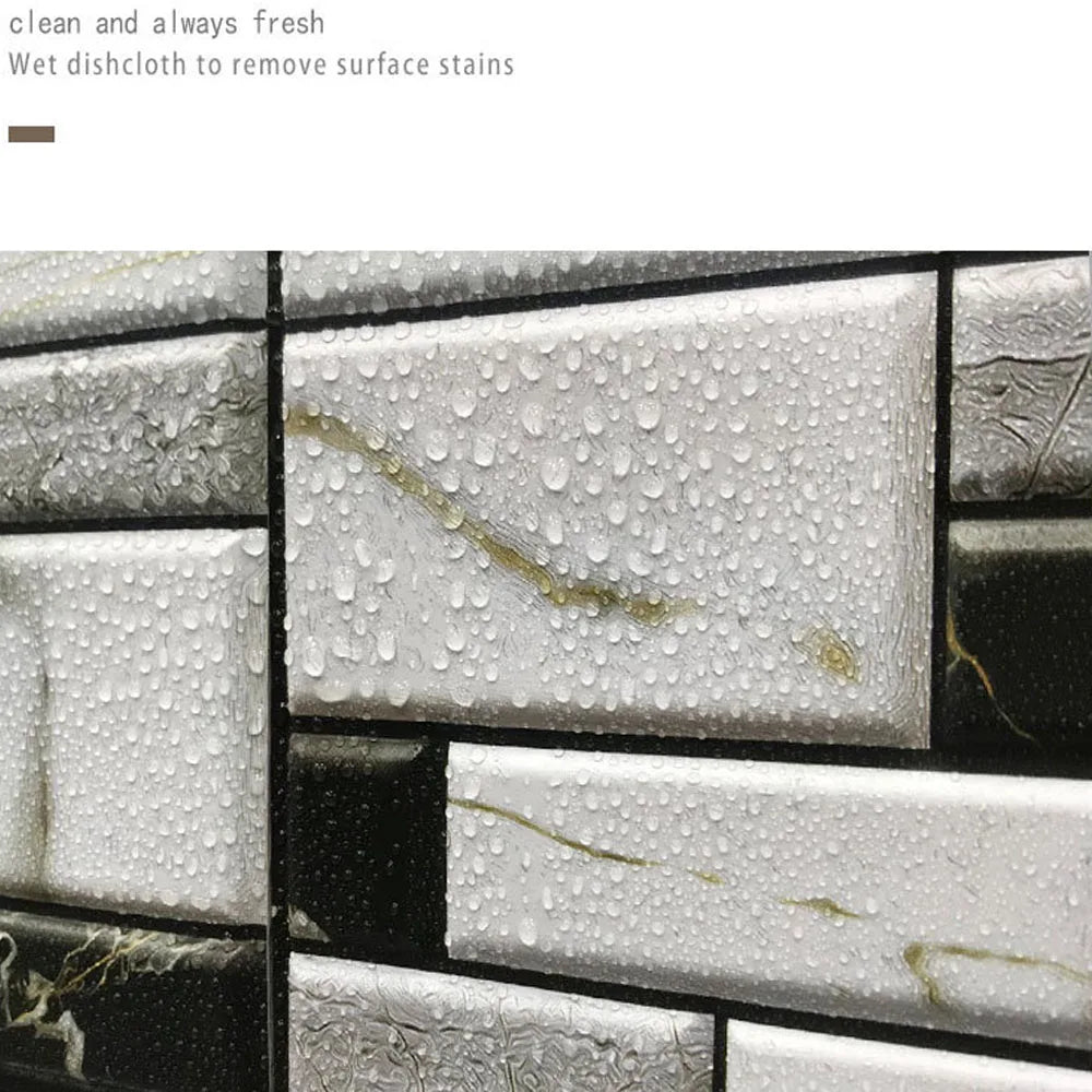 10pcs 3D PVC Self Adhesive Tile Wall Stickers 30x30cm by HitMyNeed