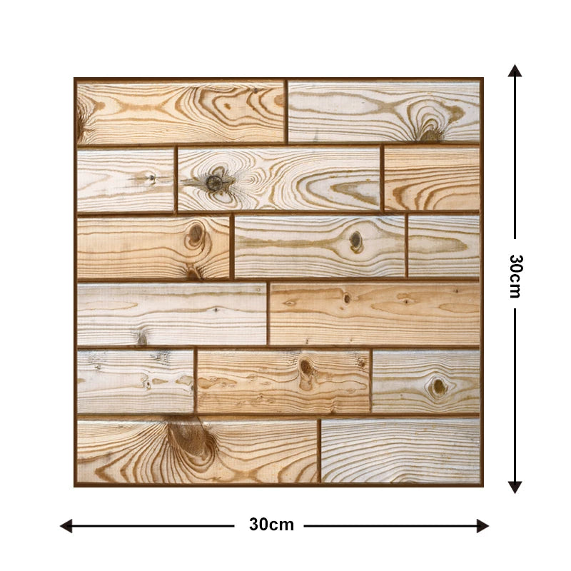 10pcs 3D PVC Self Adhesive Tile Wall Stickers 30x30cm yellow by HitMyNeed