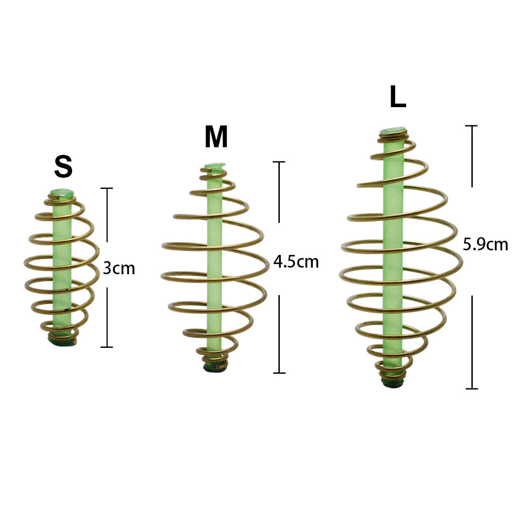 10pcs Carp Fishing Spring Feeders, 3 Weights 4-5cm by HitMyNeed