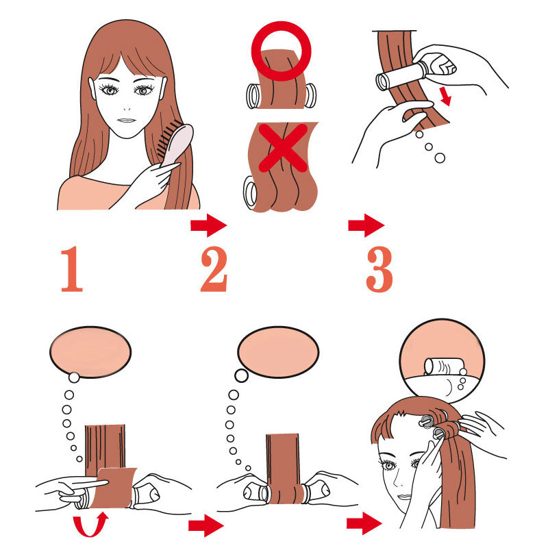 10pcs Heated Hair Rollers Set with Storage Bag by HitMyNeed