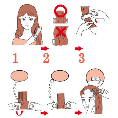 10pcs Heated Hair Rollers Set with Storage Bag by HitMyNeed