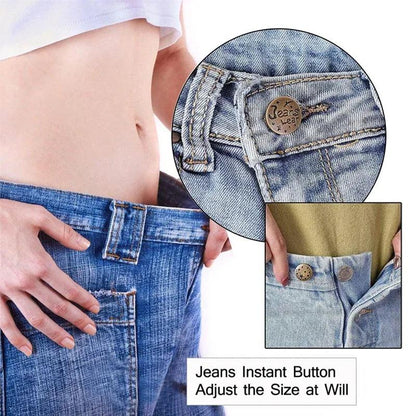 10Pcs No-Sew Metal Jeans Button Repair Kit by HitMyNeed
