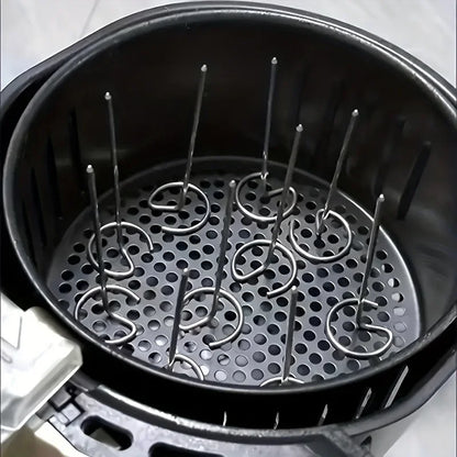 10pcs Stainless Steel Air Fryer Skewer & Grill Set by HitMyNeed