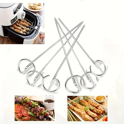 10pcs Stainless Steel Air Fryer Skewer & Grill Set by HitMyNeed