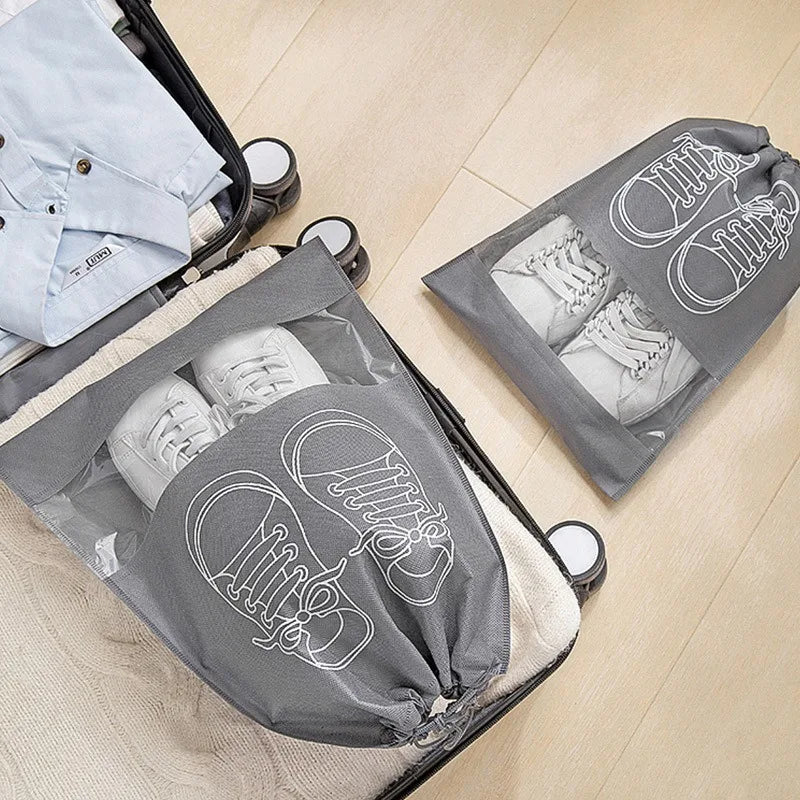 10pcs Travel Shoe Storage Bags with Hangers by HitMyNeed