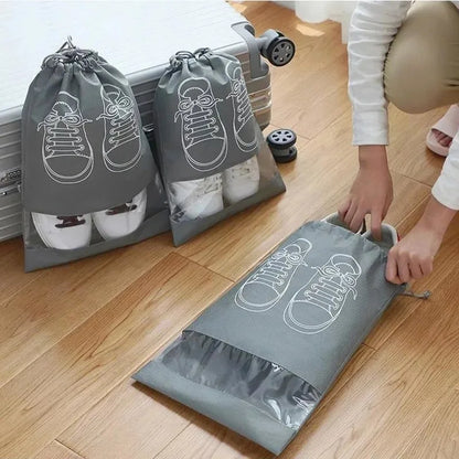 10pcs Travel Shoe Storage Bags with Hangers by HitMyNeed